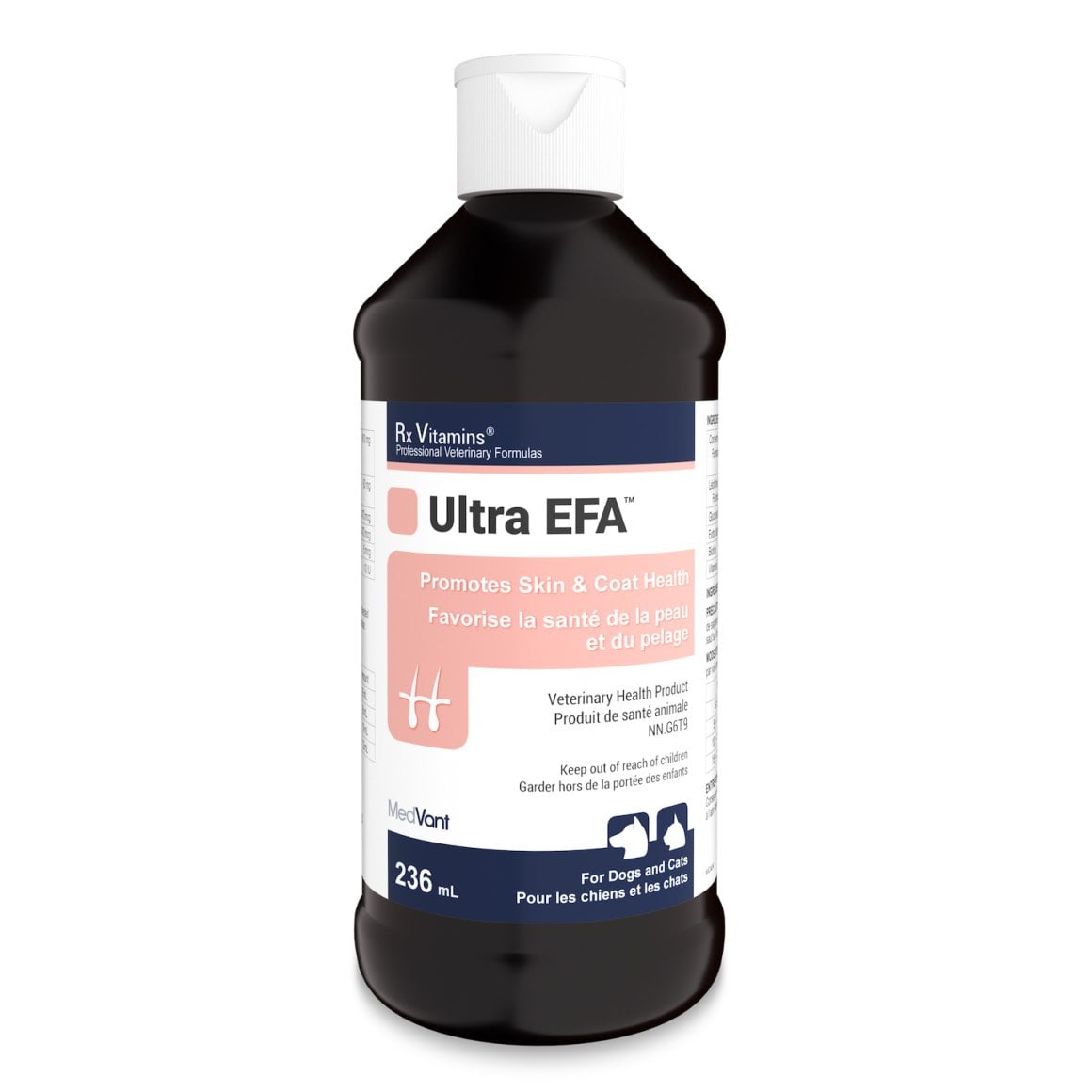Rx Vitamins Ultra EFA Omega-3 Liquid for Dogs & Cats, 236 ml
