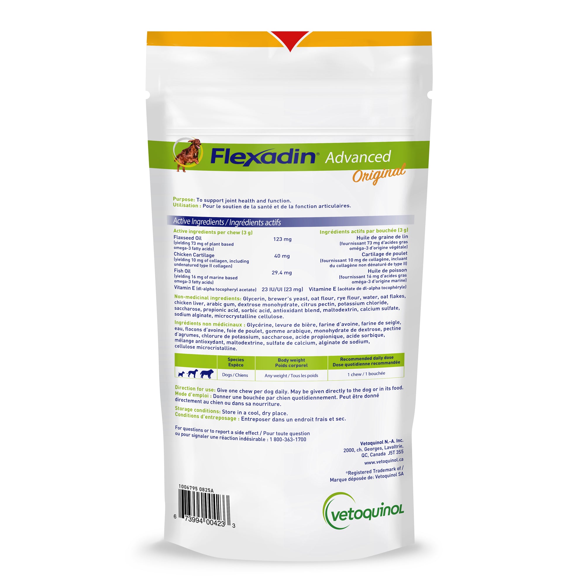 Flexadin Advanced Original chews for dog chicken, 60 chews