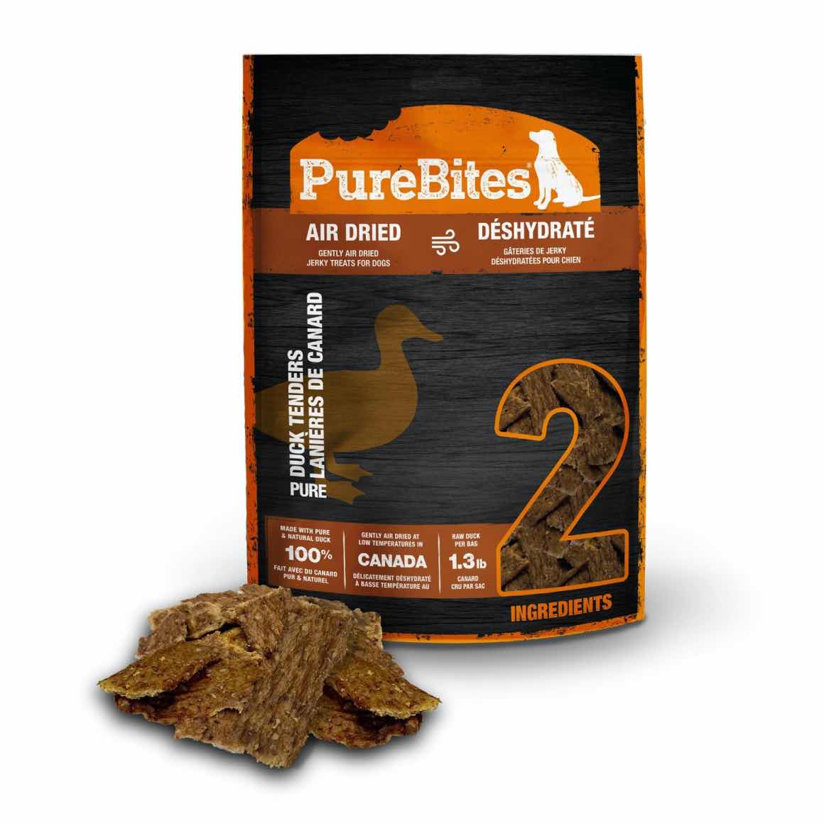 PureBites Duck Jerky Dog Treats 156g
