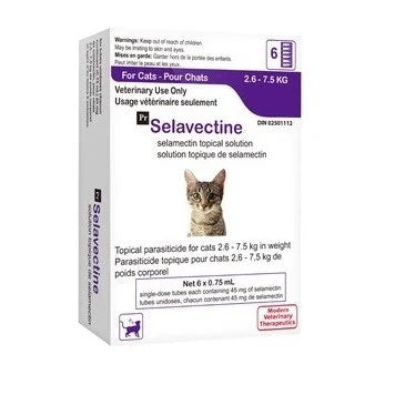 Selavectine for cats Purple/Mauve 2.6 - 7.5 kg, 6 Tubes