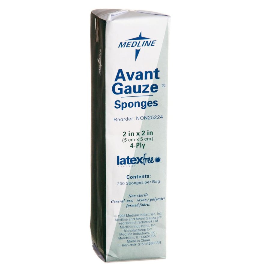 Medline Gauze Sponge Non-Woven Non-Sterile 4 Ply