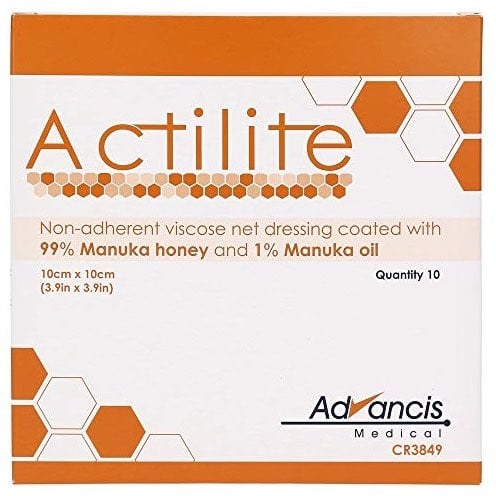 Advancis Medical Actilite Antibacterial Dressing for Dogs & Cats, 10 cm x 10 cm