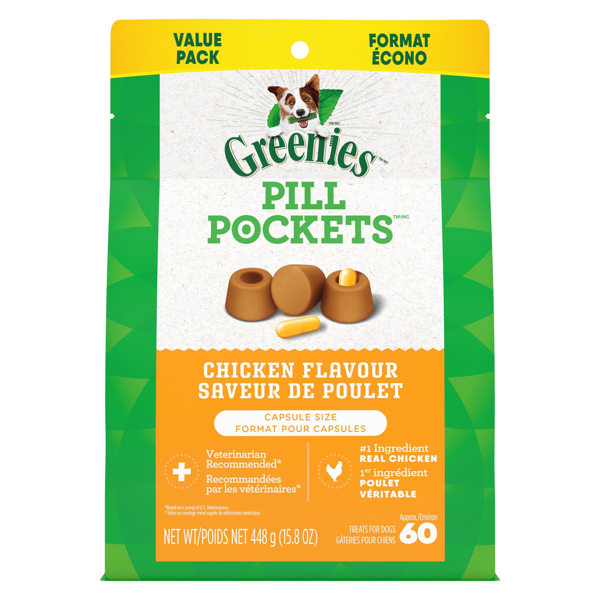 Greenies Pill Pockets capsule size for dogs 448 g