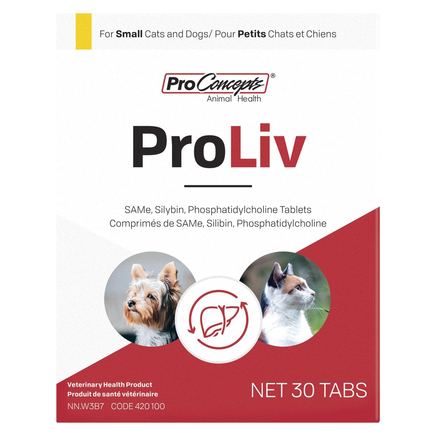 ProLiv for small cats and dogs x 30 chewable tabs