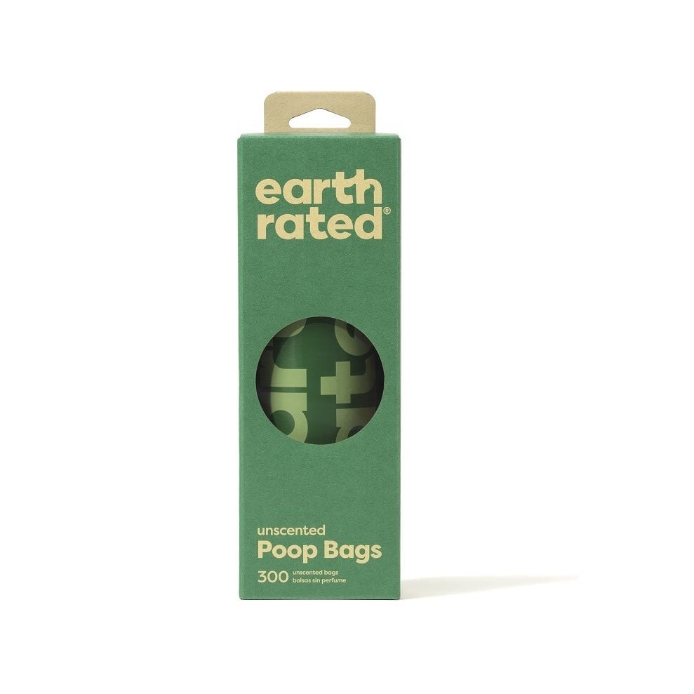 Earth Rated Biodegradable Unscented Waste Bags Large Single Roll 300 Pack