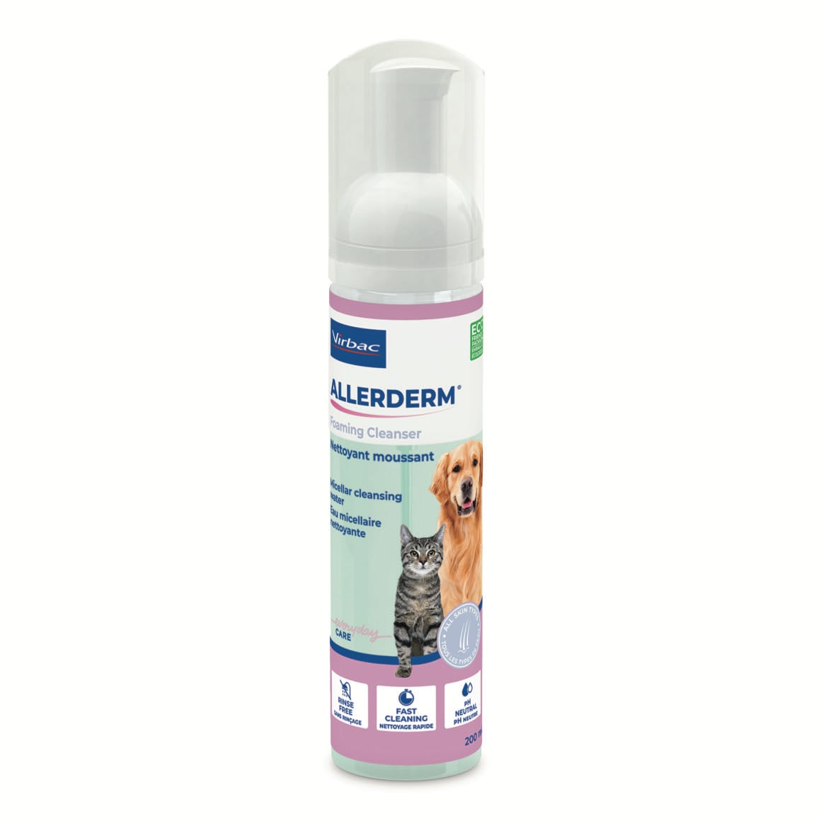 Virbac Allerderm Foaming Cleanser for Cats and Dogs 200ml