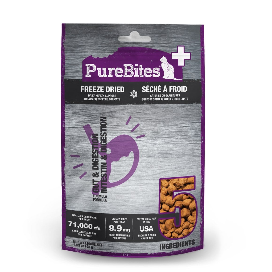PureBites PureBites+ Gut and Digestion for Cats 31g Original