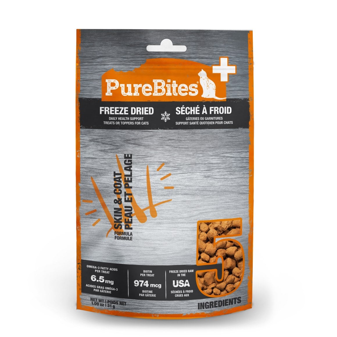 PureBites PureBites+ Skin and Coat for Cats 31g