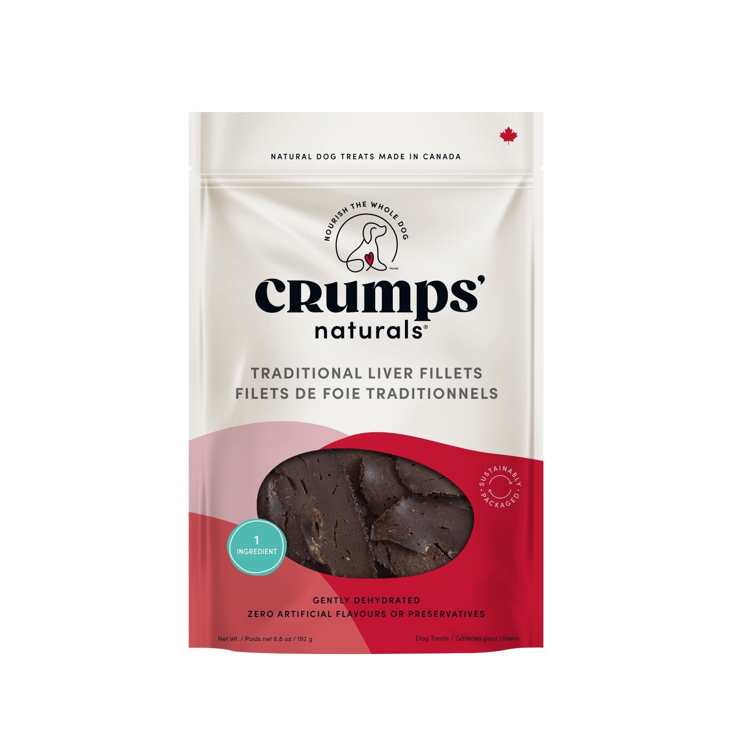 Crumps' naturals Traditional liver fillets for dogs Beef