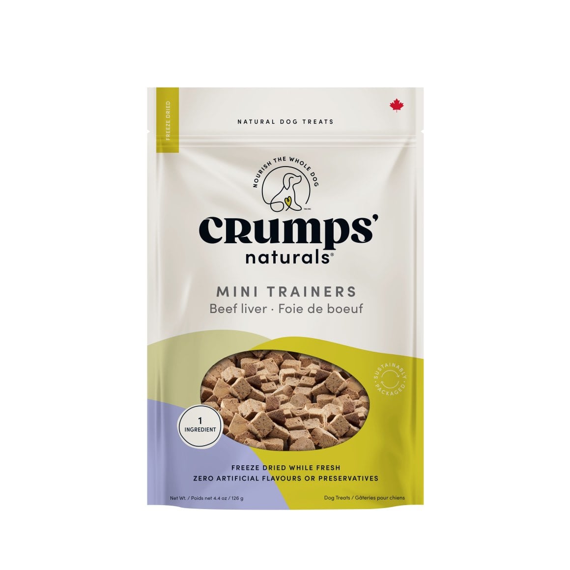 Crumps' Mini Trainers Freeze-Dried Beef Dog Treats 126g