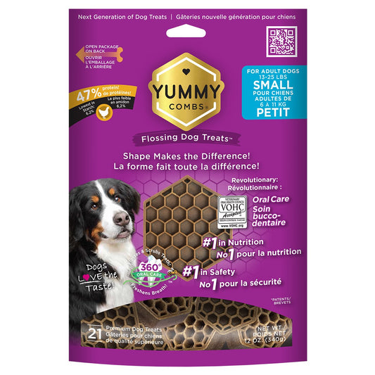 Solvet Yummy Combs dental treats for small dogs Chicken 21 Doses