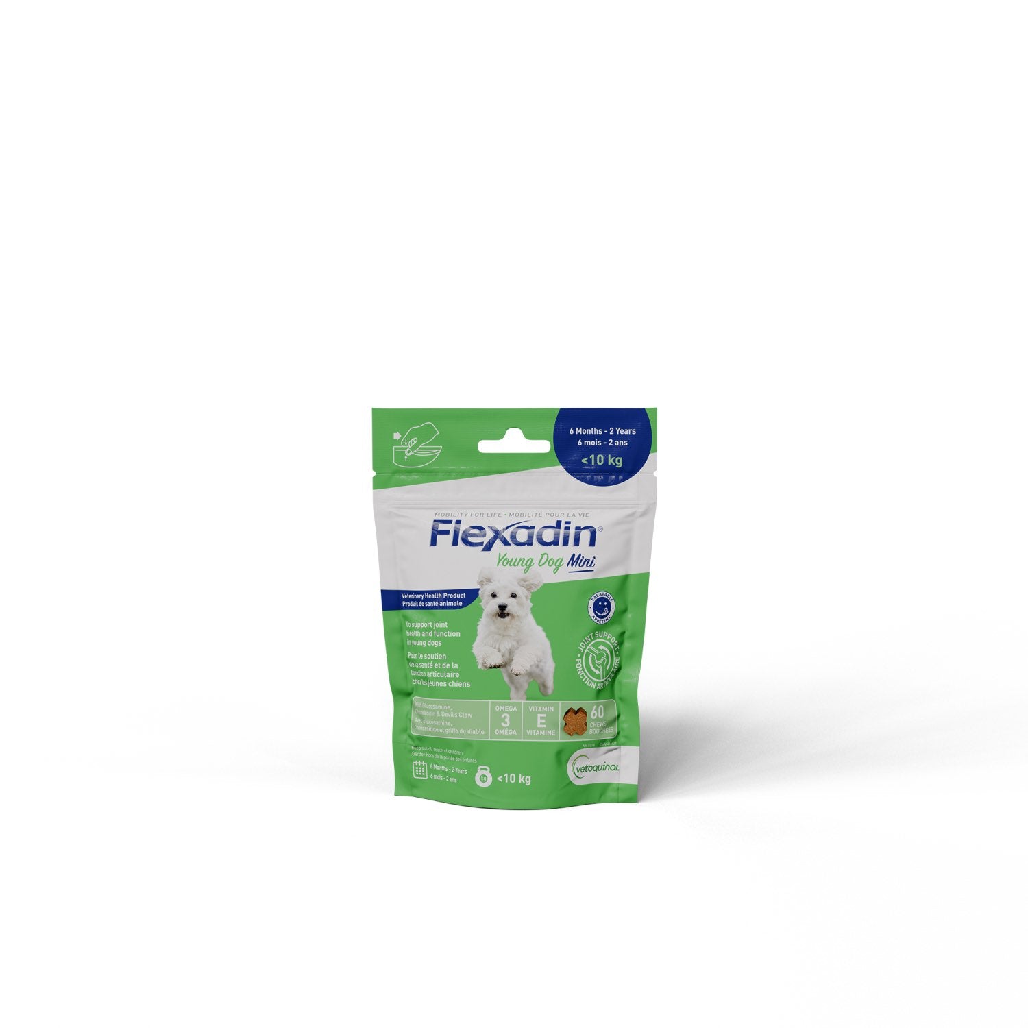 Vetoquinol Flexadin Young Dog Mini chews for young dogs Chicken