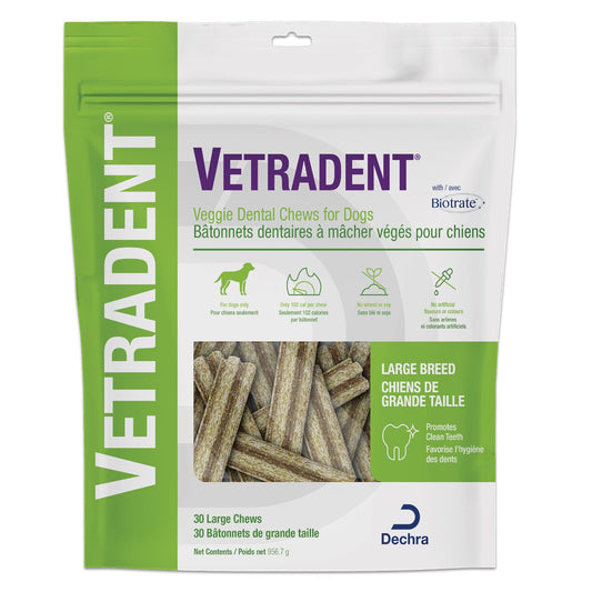 Vetradent Veggie dental chews for large breed dogs Vegetables