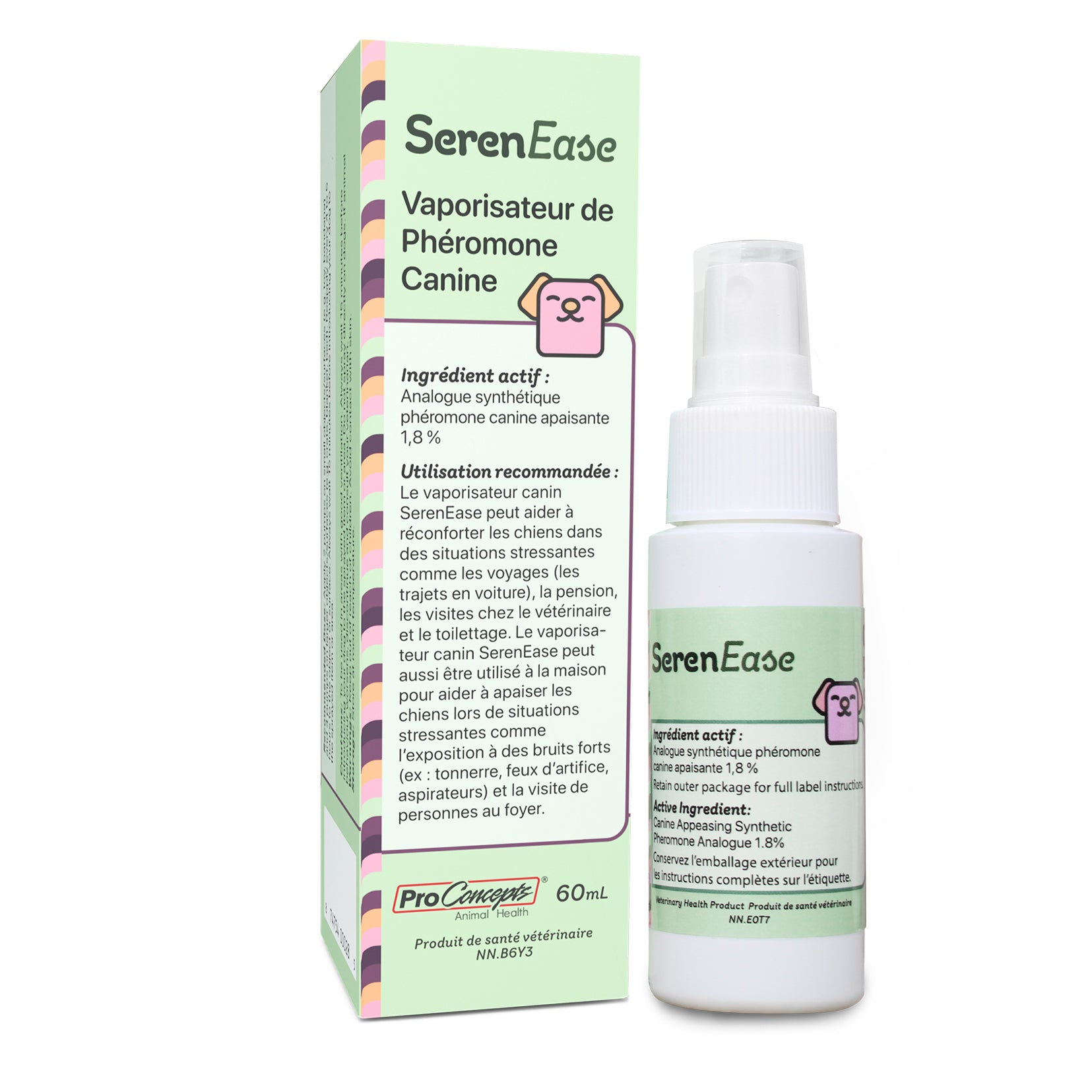 SerenEase pheromone spray for dogs, 60 ml