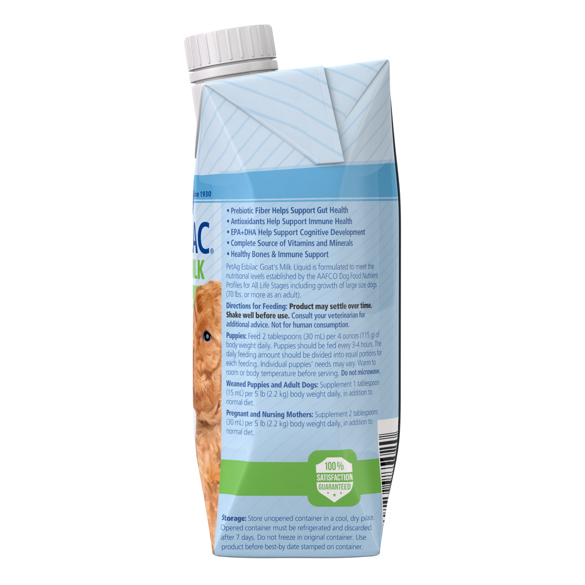 Esbilac goat's milk liquid for puppies tetra-pack 473ml