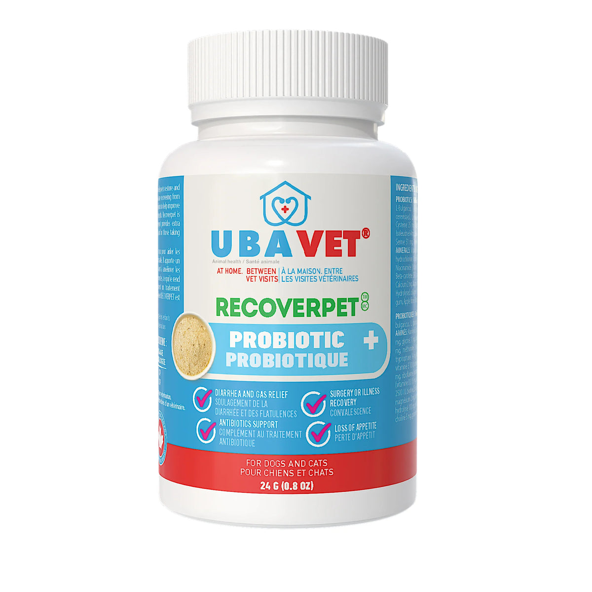 Recoverpet Probiotic + for dogs and cats, 24 g