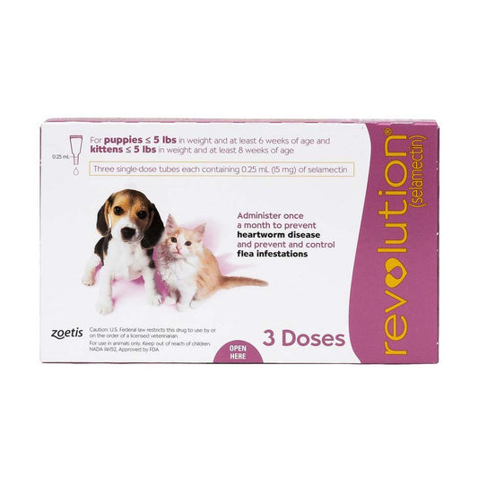 Revolution for Puppies and Kittens Pink/Rose < 2.5 kg, 3 applicators