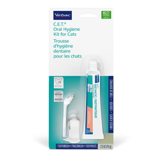 C.E.T oral hygiene kit for cats seafood flavour