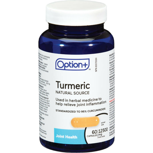 Option+ Turmeric Natural Source 60 Caps