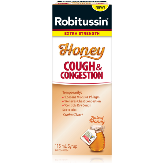 Robitussin Extra Strength Honey Cough & Congestion 115 ml