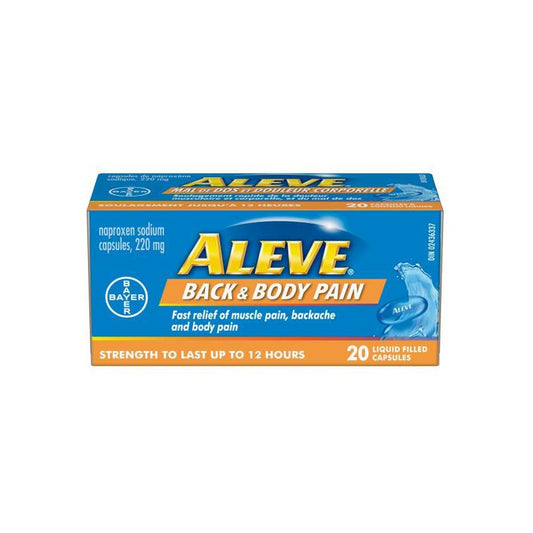 Aleve Back & Body Pain 20 caps