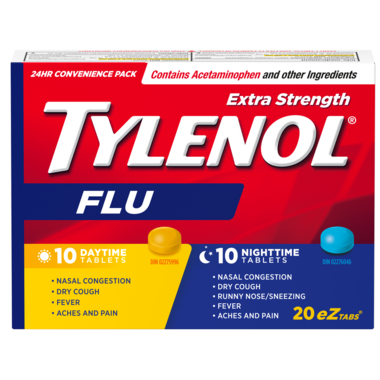 Tylenol Flu Extra Strength Day + Night 20 eZ Tabs