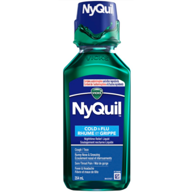 Vicks NyQuil Cold & Flu Multi-Symptom Relief Liquid 354 ml