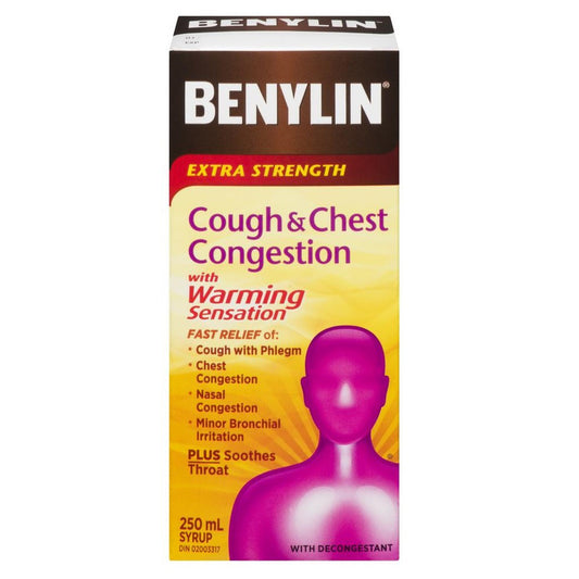 Benylin Extra Strength Cough & Chest Congestion Syrup 250 ml