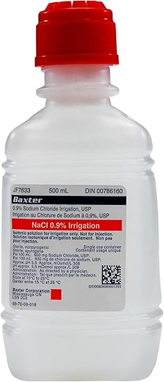 Baxter Sodium Chloride 0.9% Solution Irrigation Bottle 500ml