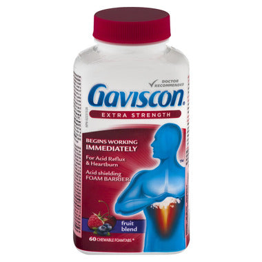 Gaviscon Extra Strength Tablets Fruit Blend 60 Tabs
