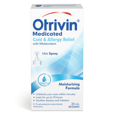Otrivin Cold & Allergy Relief Nasal Spray with Moisturisers 20ml