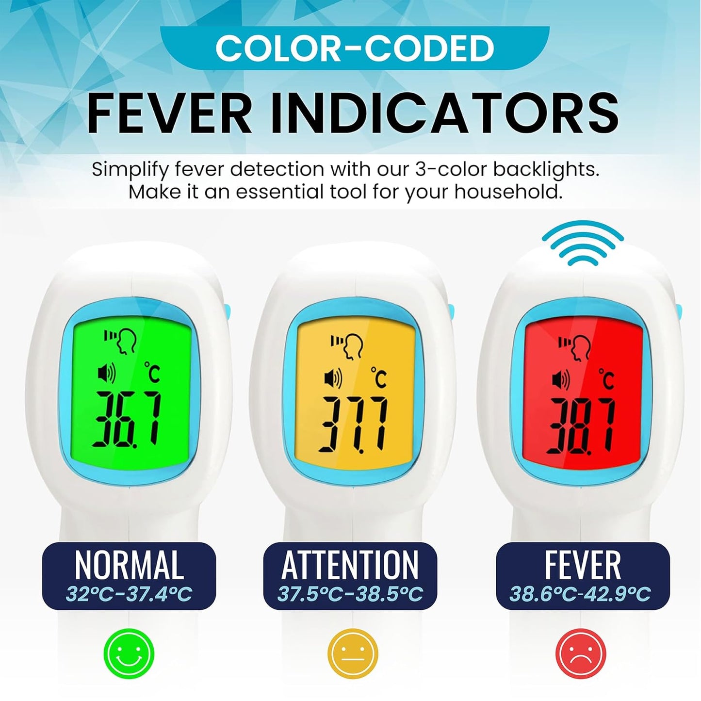Forehead Non Touch Digital Thermometer