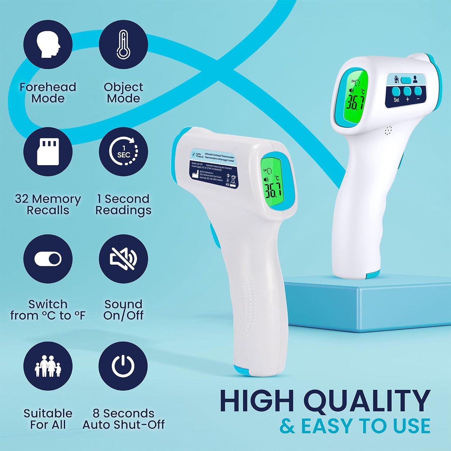 Forehead Non Touch Digital Thermometer