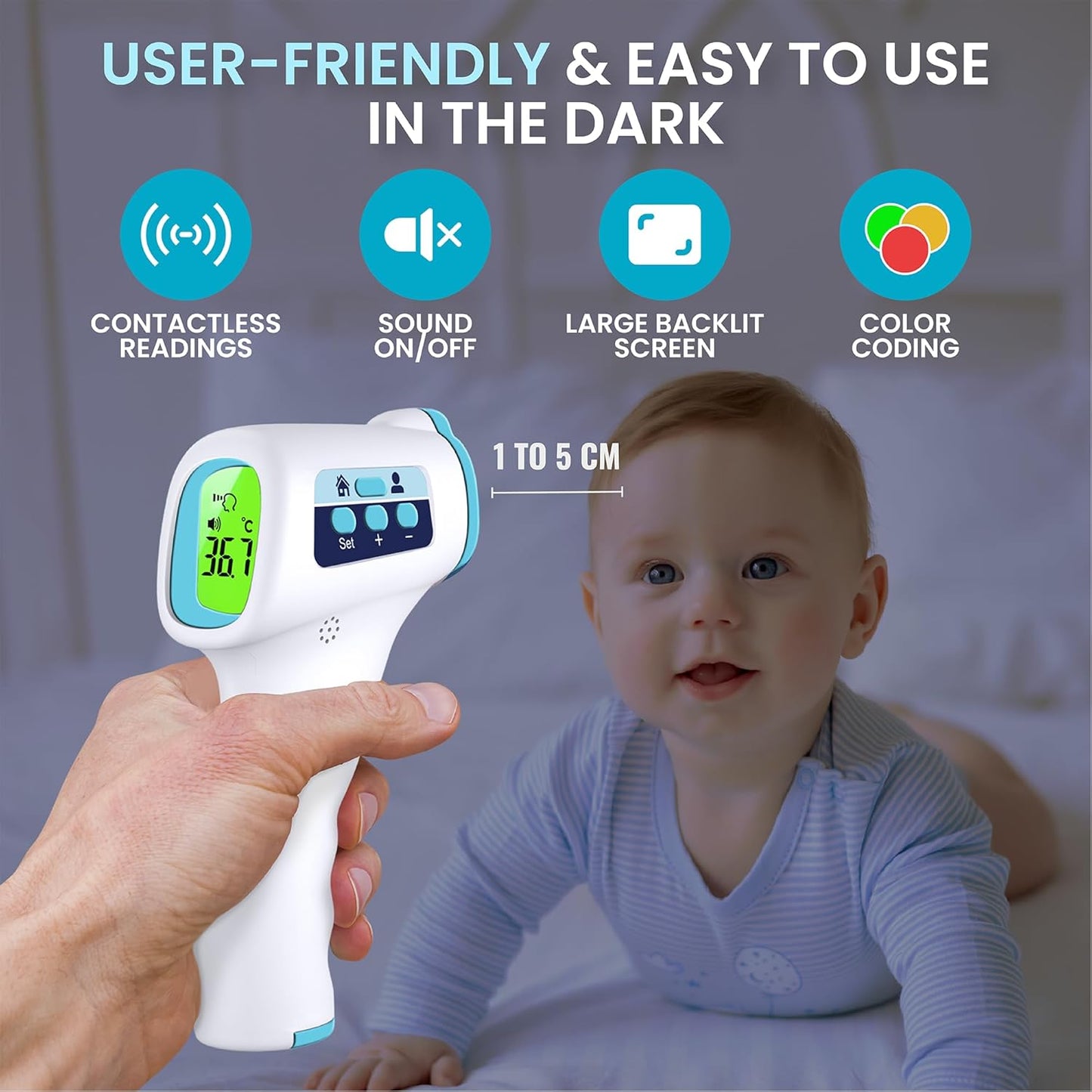 Forehead Non Touch Digital Thermometer