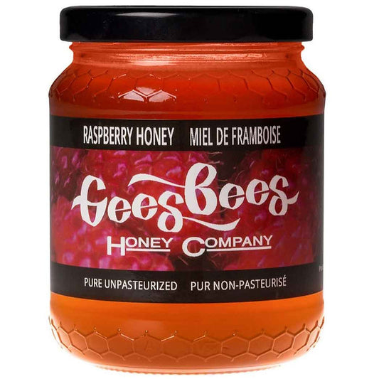 Gees Bees Pure Canadian Raspberry Blossom Honey 500g