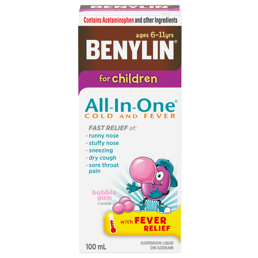 Benylin For Children All In One Cold & Fever Syrup 100 ml