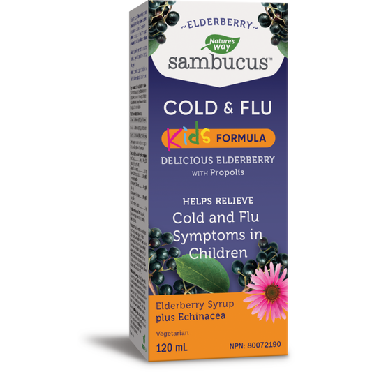 Nature's Way Sambucus Kids Cold & Flu Elderberry Syrup 120 ml