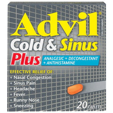 Advil Cold & Sinus Plus 20 Caplets