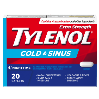 Tylenol Cold & Sinus Extra Strength Nighttime 20 Caplets