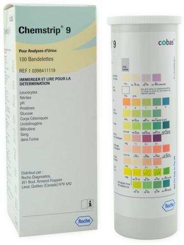 RDH CHEMSTRIP 9 URINE STRIPS 100
