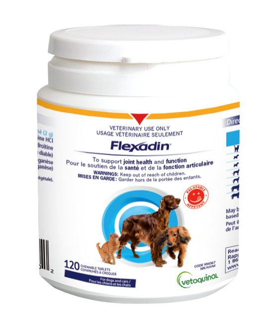 Flexadin Joint Health and Function Supplement Chicken Chewable Tablets