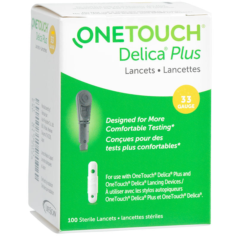 ONE TOUCH DELICA PLUS LANCETS 33G 100