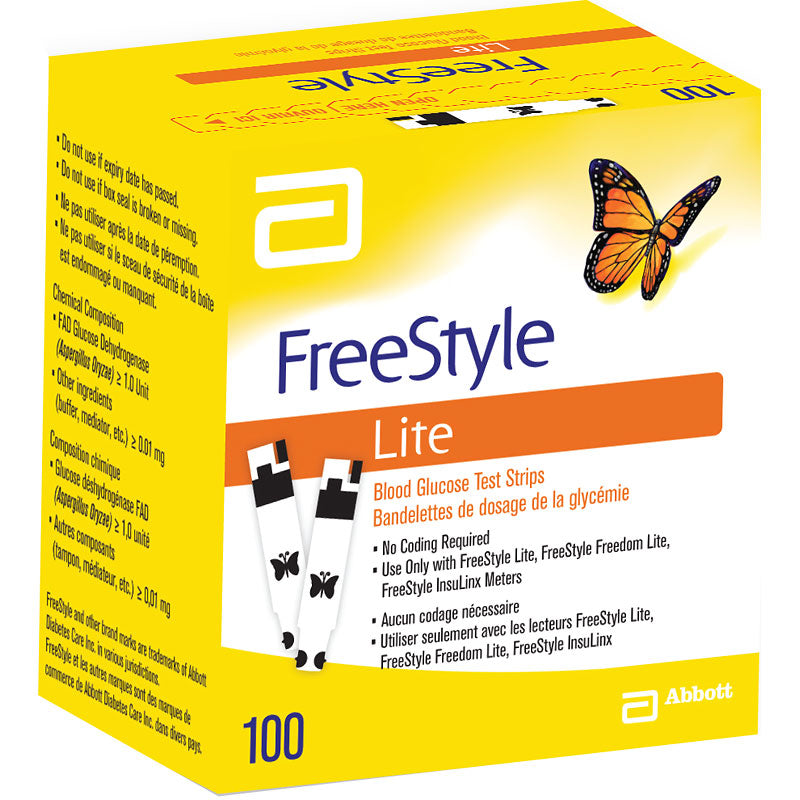 FREESTYLE LITE ZIPWIK TEST STRIP 100