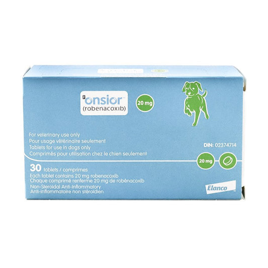 Onsior Tablets for Dog 20 mg  30 Chewable Tablets