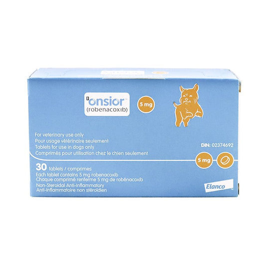 Onsior Tablets for Dog 5 mg  30 Chewable Tablets