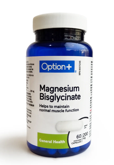 Option+ Magnesium Bisglycinate 60 Caps