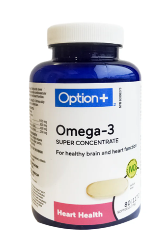 Option+ Omega-3 Super Concentrate 1170mg 80 Softgels