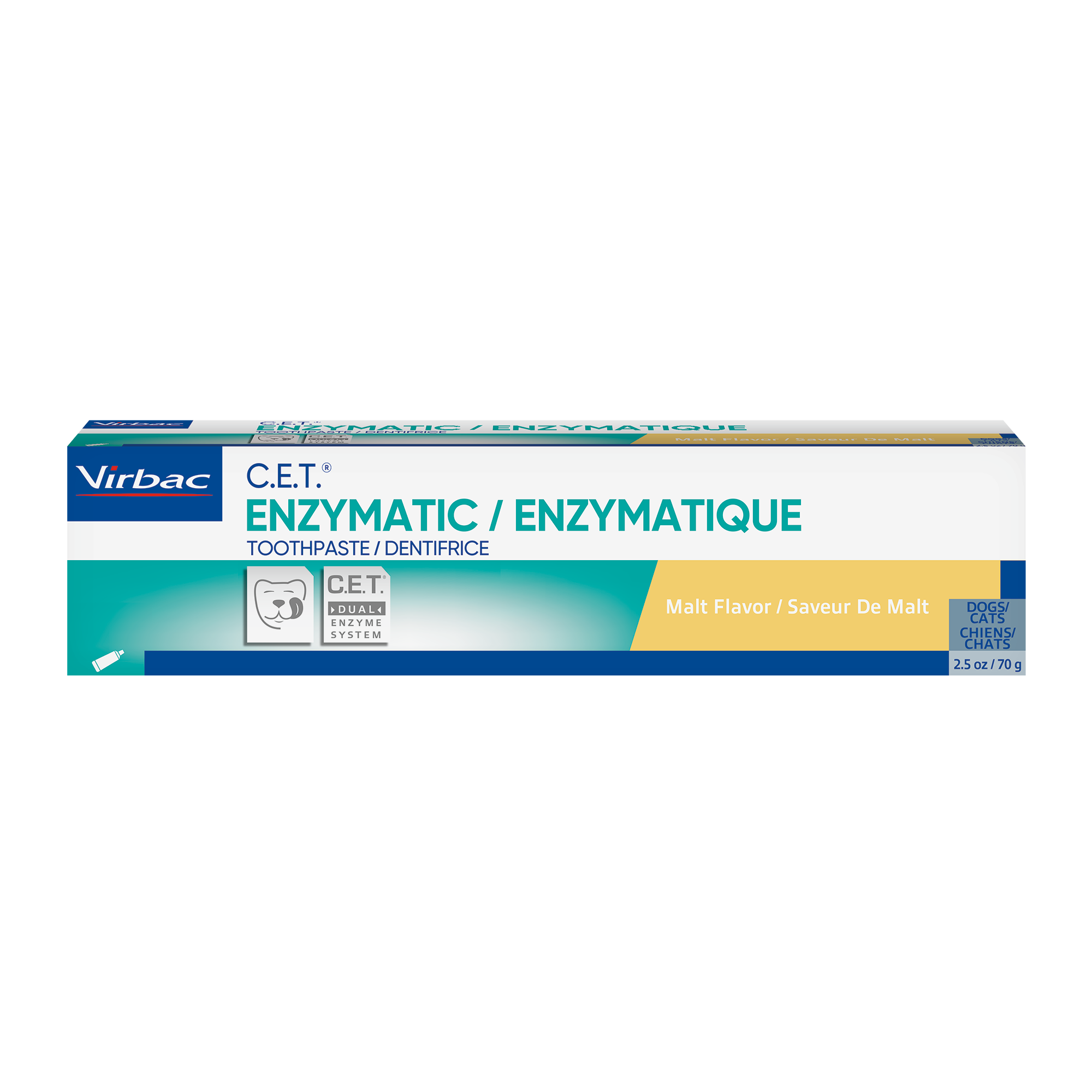 Virbac C.E.T enzymatic toothpaste dor cats and dogs 70g