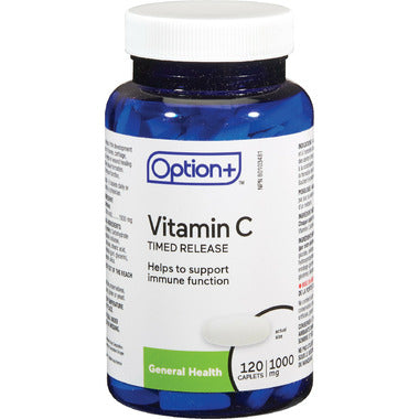 Option+ Vitamin C Timed Release 1000mg 120 Caplets