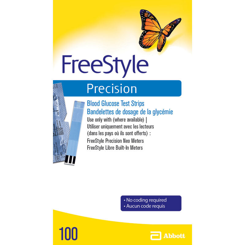 FreeStyle Precision Blood Glucose Test Strips - 100